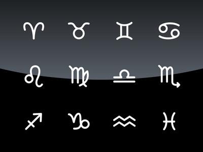 白羊座星座黑色图标, 矢量符号在孤立的背景.