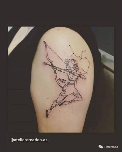 射手座纹身:探险家,带上你的弓和箭